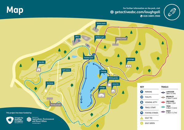 Loughgall Country Park map 