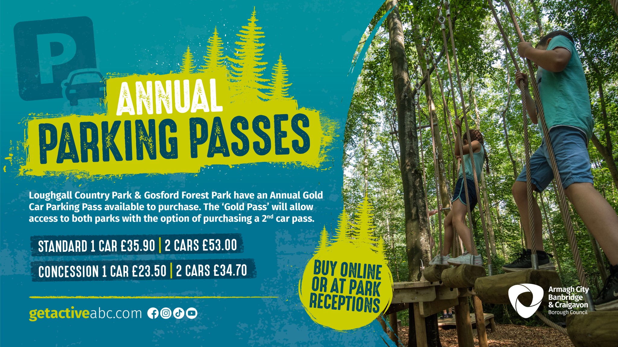 4967. GETACTIVEABC ANNUAL PARKING PASSES_ PLASMA Gold Annual Car Park Pass 2025/2026