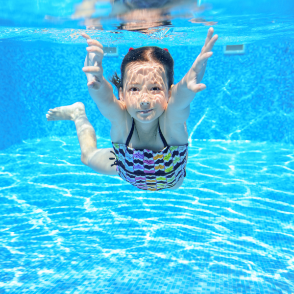 kid swimming