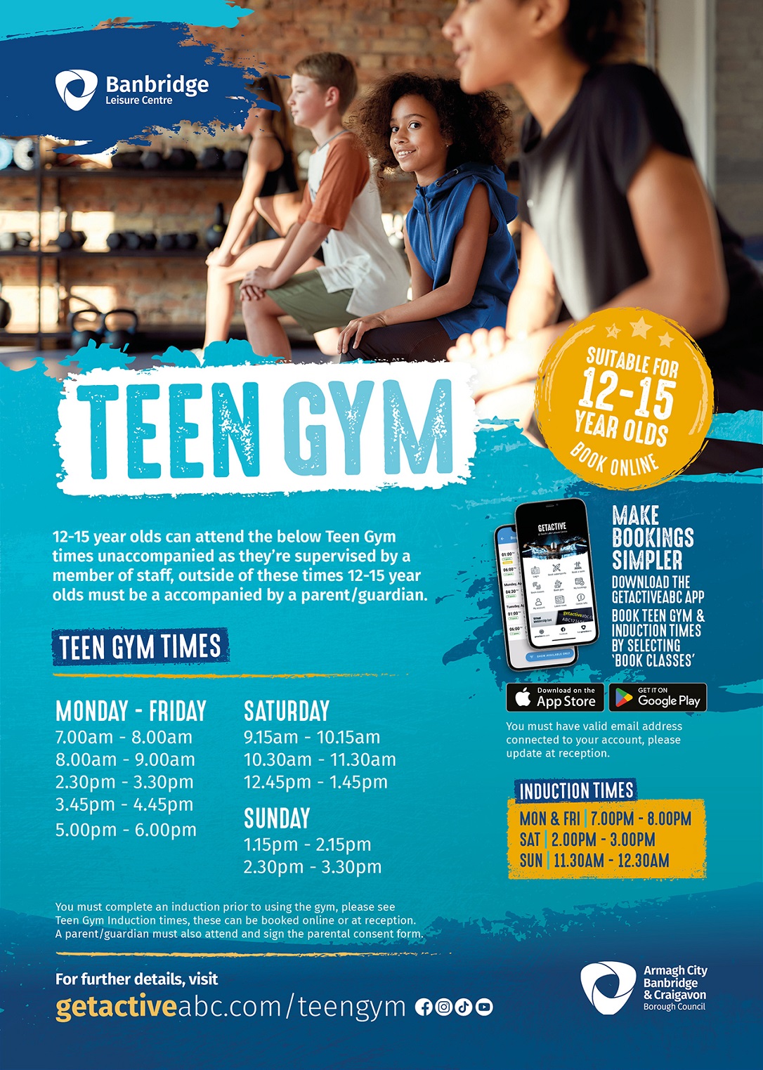 Banbridge Leisure Centre Teen Gym Times
