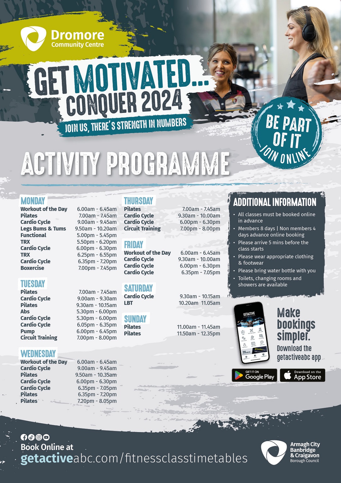 DROMORE ACTIVITY TIMETABLE UPDATED 3 MAY