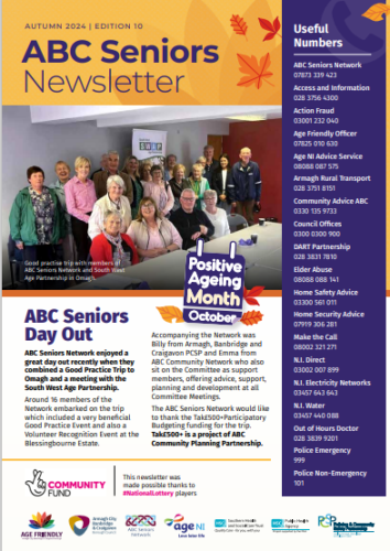 ABC Senior Newsletter Autumn 2024 cover