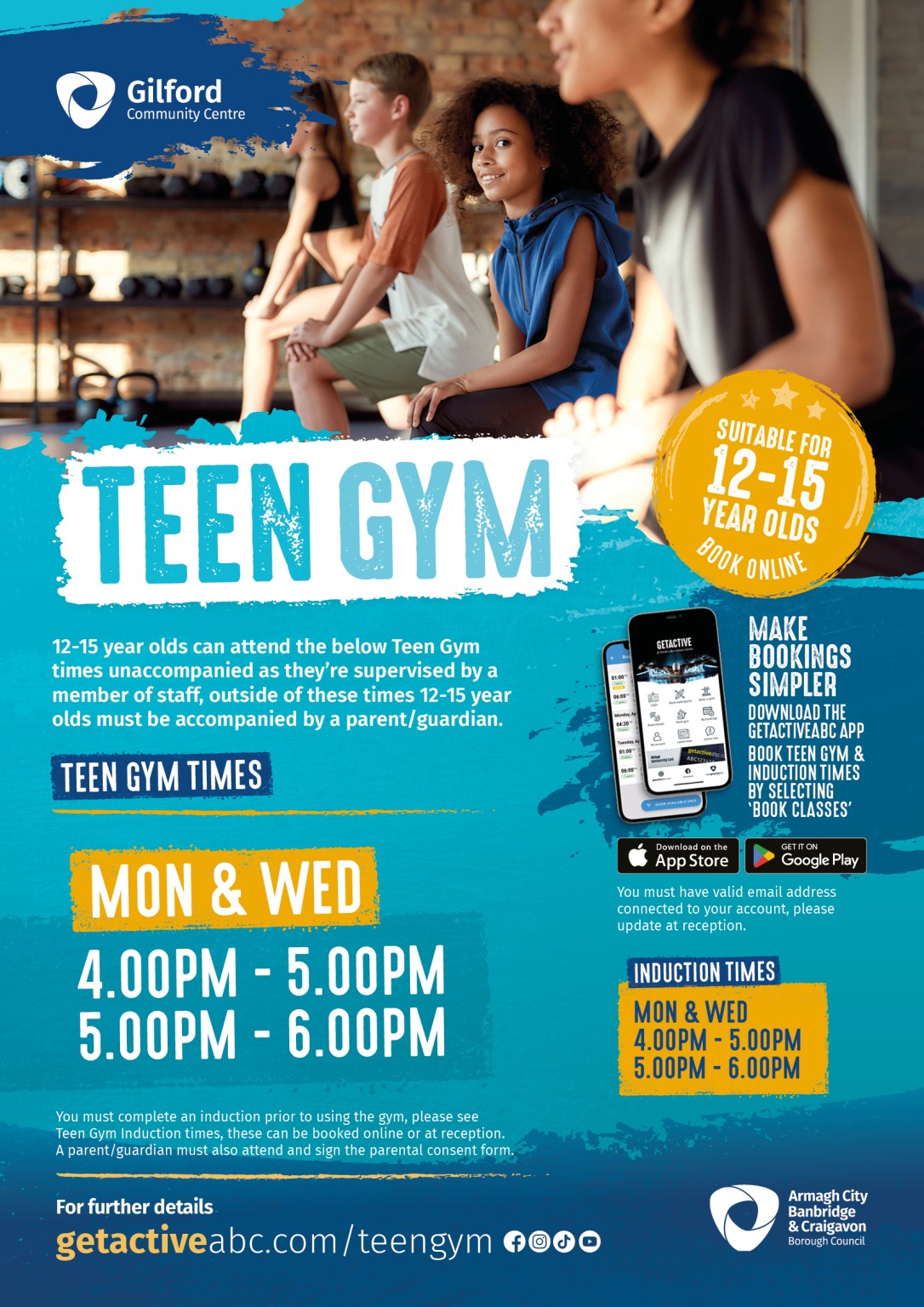 Gilford Teen Gym Times