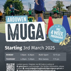 4721. GETACTIVEABC MUGA 2025 A5 FLYERS ARDOWEN