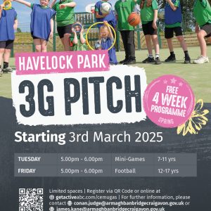 4721. GETACTIVEABC MUGA 2025 A5 FLYERS HAVELOCK PARK