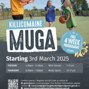 4721. GETACTIVEABC MUGA 2025 A5 FLYERS KILLICOMAINE