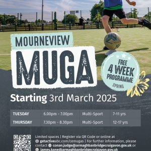 4721. GETACTIVEABC MUGA 2025 A5 FLYERS MOURNEVIEW